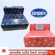 Uratex Amelie Single Sofa Bed Foldable with Magic Pillow (Lowest Price direct Manufacturer)