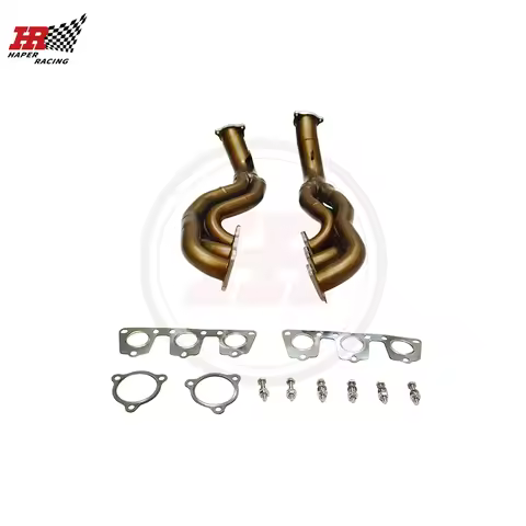 HP RACING Ceramic Coating 42mm Exhaust Header S4 S5 A7 A8 B8 Q5 SQ5 3.0 TFSI V6 Performance Exhaust 