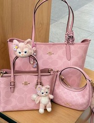 🌸Coach 新款櫻花粉系列手袋