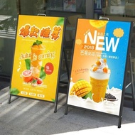 A-shaped iron photo stand KT 0.6X0.2m, Premium A-shaped Standee, 1-Sided A-shaped Iron Frame, Iron O