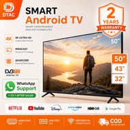 DTAC Android TV 32 inch Smart TV 43 inch LED Television 32/43/50 inch With WiFi/YouTube/MYTV/Netflix