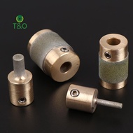 T&O 1'' 1/4'' 3/4" 1/8'' MCB01 MCB34 MCB18 MGB14 Brass Core Standard Grit Stained Glass Grinder Bit 