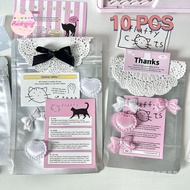 Aluminum Foil Packaging Bag Ziplock Bag ins Silver Packaging Bag Card Holder Packaging Sealing Bag P