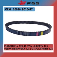 PGS Trasmission Drive Belt For VESPA PRIMAVERA 125cc 4T 3V ie 14 15 VESPA GTS LT PIAGGIO FLY 125 4T 
