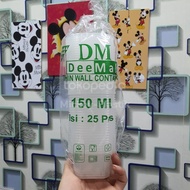 P 1H THINWALL DM CONTAINER 150 ML / KOTAK MAKAN DM 150ML SQ/SEGIEMPAT