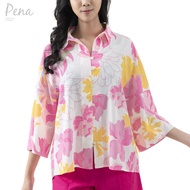 Pena house เสื้อเบลาส์แขนสามส่วน คอปก PWSL032401