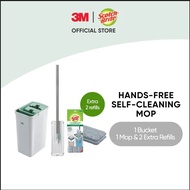 3M™ Scotch-Brite™ Hands-Free Mop with Compact Bucket, 1 pc/pack, For cleaning home floor easily &amp; handsfree