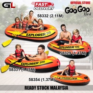 [GL] INTEX 4 SIZE KAYAK Explorer Inflatable Kayak River Canoe Water Rafting Float Boat Bot Mancing S