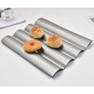 Perforated Baguette Pan French Bread Tray Wave Loaf Mold French Bread Baking Mold Bread Wave Baking 