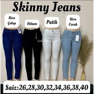Ladies skinny pant matrial strichable mid rise (ready stock)
