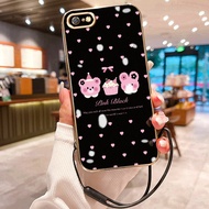 HP Casing For OPPO A71 A71K Case Cake Casing Cartoon Pattern HP Casing Layered Strap Casing Silicone