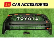 TOYOTA HILUX ROGUE 2.8 Front Grill GR SPORT 3 LED Matt Black HILUX ROGUE GR SPORT Front Grill GR SPO