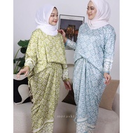 Maria Kaftan Instant Pario Muslimah Plus size Satin Kaftan Free Size