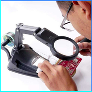 COD Pegangan Solder dengan Kaca Pembesar USB Welding Magnifier 3X/4.5X / kaca pembesar service hp el