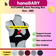 AUTUMNZ Nursing Bra SIZE-38D Basic Non-Padded Non-underwired Bra Menyusu Tanpa Besi Tanpa Span