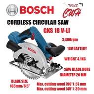 18V 156mm 6.5 inches GKS 18V-57 BOSCH CORDLESS CIRCULAR SAW GKS 18V 57 CIRCULAR SAW BATTERY