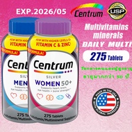 Centrum silver men women 50+ Plus Multivitamin Multimineral Complete from A-Zinc 275 Tablets for men women