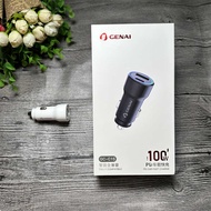 GC-C15 Car Charger 12V-24V Car Charger 100W+PD30W Fully Compatible Flash Charger Car Charger