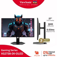 ViewSonic 27" XG2738-2K-OLED 240Hz QD-OLED Gaming Monitor with 0.03ms, HDR10, Ultra Fast, Built in S