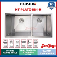 Haustern HT-PLATZ-881-H Double Bowls Stainless Steel Sink