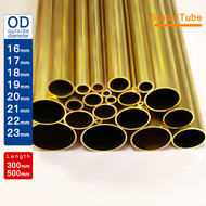 Brass tube OD 16-23mm length 300 500mm Round Brass alloy thickness 0.4-3mm Small Straight Pipe outer
