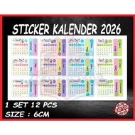 2026 New years Calender sticker kalender sticker DESIGN