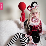 Halloween Clown Suit Circus Poker Cos Clothing Masquerade Stage Party Clothes Nightclub Ds