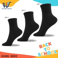 Socks Black Long Short Ankle Stretchable Socks Stokin Hitam Murah Berkualiti Lelaki Perempuan
