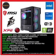 Gaming PC Desktop Intel Core i7-12700F/16GB/32GB/512GB SSD/1TB SSD/RTX5060 8GB/600W/WIFI