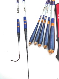 Joran pancing Tegek Oregon Rawit Carbon Ruas pendek Kuat Kaku 180 210 240 270 300 360 450 Action Me