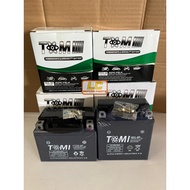 TOMI BATTERY MOTOR YTZ5S YB5L YB3L YTZ6V bateri kering dry motor ex5 rs150 pcx150 belang wave lc135 