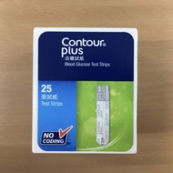 Contour plus glucose strip25s/box Long expiry date แถบตรวจน้ำตาลคอนทัวร์ พลัสขนาด25แถบ หมดอายุ Exp 2025-01