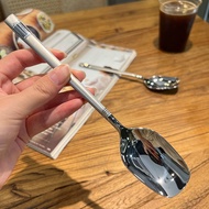 Stainless Steel Spoon Household Long Handle Eating Spoon Commercial Watermelon Spoon Takeaway Bibimb