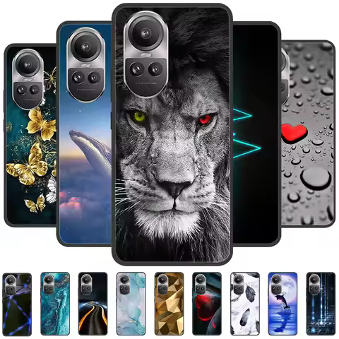 For Oppo Reno 10 5G CPH2531 Case Reno10 Shockproof Soft TPU Silicone Phone Cover For Oppo Reno 10 Pr