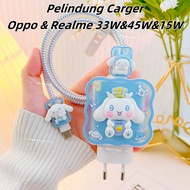Oppo & Realme 33W & 45W & 15W Charger Cable Protector, Various Motif Charger Case Adapter Protector