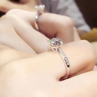 PT950铂金戒指女 莫桑石钻戒纯白金戒指结婚戒指男女情侣戒指礼物PT950 Platinum Ring Women's Moissanite Diamond20250319