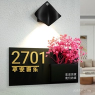 [Ready Stock First Shipment] Door Decoration Customized House number plate House number plate High-E