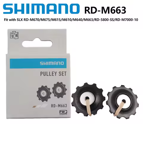 Shimano SLX/Deore RD-M675/M615/M663 Rear Derailleur Pulley Set XTR XT Usable Rear Derailleur 10speed