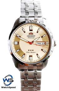 Orient 3 Star SAB0C002C8 Old School Classic Cream Dial Automatic Stainless Steel Men's Watch