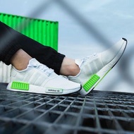 Adidas NMD_R1 經典鞋 白色 螢光綠底
