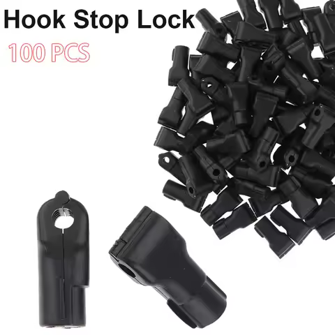 100pcs EAS Security Euroslot Hook Stop Lock Hook Anti Theft Tags of Retail for Magnetic Lockpick for