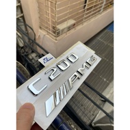 Set letter C200 AMG - mercedes C200 W204 W205 Amg trunk sticker - combo C200 Amg, symbol c200 amm