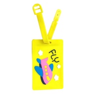 Name Tag Gantungan Koper Motif Lucu Bahan Silikon Luggage Tag Cartoon ID Address Travel Penanda Kope