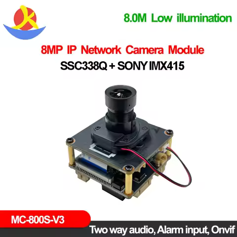 8Mp Sony Imx415 SigmaStar SSC338Q Ip Camera Module Human Motion Detection Night Vision Webcam Onvif