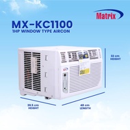 Matrix Aircon Shop - Mx-KC1100 Matrix 1HP Window Type Air Conditioner  offering efficient cooling fo