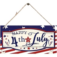 July 4th Hanging House Number, Letter Star Wooden Independent Day Decoration