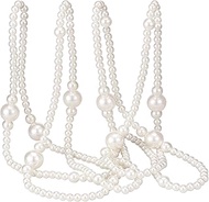 Yalikop 11.8 Feet Christmas Faux Pearl Beads Garland Pearl Strands Chain for Christmas Tree Decorati