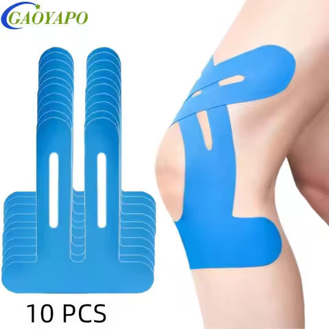 10PCS Kinesiology Tapes Knee Tape Precut Strips Waterproof Sport Tape Elastic Latex-Free Athletic Ta