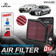 OTP WASHABLE DROP IN AIR FILTER PERFORMANCE LEXUS IS250 300 VELLFIRE ALPHARD ANH30 MARK X GS460 RC30