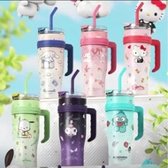 Sanrio Kuromi 1200ML Stainless Steel Vacuum Flask Tumbler with Straw Lid 库洛米冰霸保溫水杯